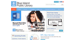 Desktop Screenshot of blueislandlibrary.org