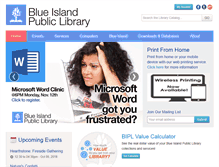 Tablet Screenshot of blueislandlibrary.org